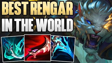 RANK 1 RENGAR IN THE WORLD JUNGLE GAMEPLAY CHALLENGER JUNGLE RENGAR