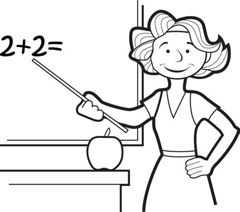 Teacher Coloring Pages Printables At Getcolorings Free Printable