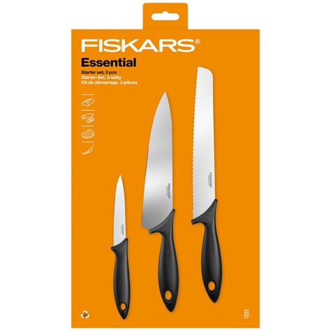 Fiskars, Essential starter sett 3 stk - Kitchn.no
