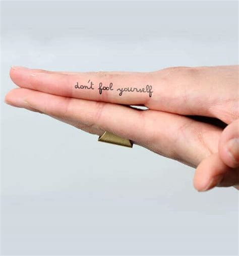 Finger Tattoos Words