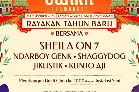 Mau Tahun Baruan Bareng Sheila On 7 Dan Kunto Aji Di Candi Prambanan