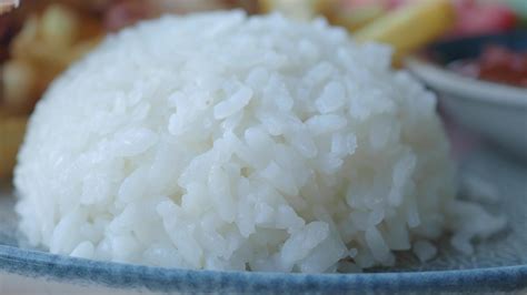 Closeup of Cooked white rice 42272585 Stock Video at Vecteezy