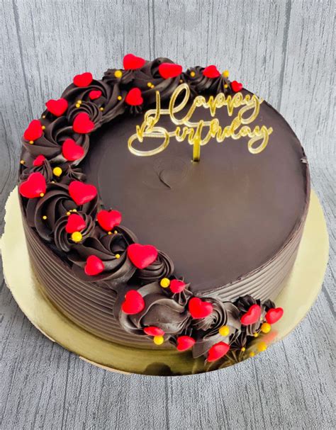 Send Chocolate Hearts Cake To Guwahati Online Petalscart