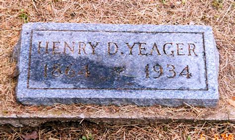 Henry D Yeager 1864 1934 Homenaje De Find A Grave