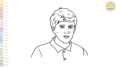 Niall Horan Easy Drawing Portrait Drawing Videos How To Draw Niall