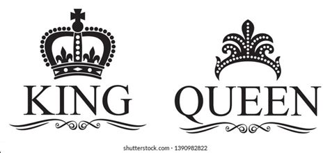 King Queen Crowns Vector Design Stock Vector (Royalty Free) 1390982822 ...