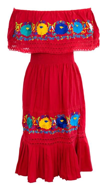 Buy Womens Off Shoulder Mexican Dress