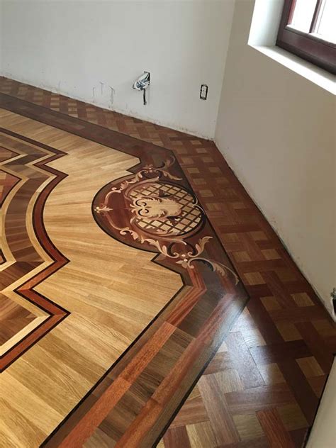 Example Of Wood Custom Flooring Custom Wood Border Id540 Czar Floors