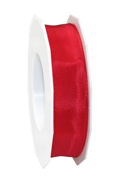 Taftband mit Drahtkante rot 25 mm x 25 m Weihnachten Anlässe Band