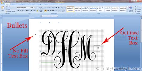 Monograms To Make Using Word