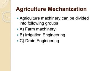 Farm Mechanization PPT