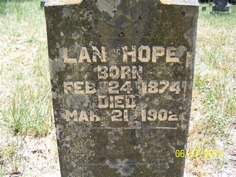 Isaac Lan Hope 1874 1902 Mémorial Find a Grave