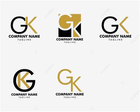 Initial Letter Gk Logo Templates Designed As A Collection Vector K