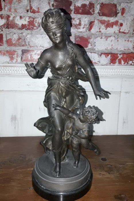 En Estilo De Auguste Moreau Sculpture Spelter Early Catawiki