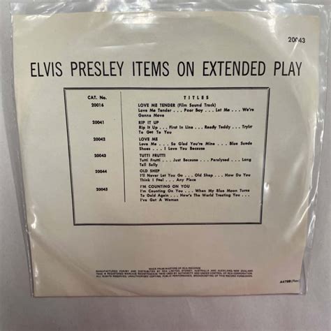 Elvis Presley Tutti Frutti Vinyl Record