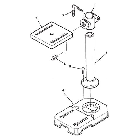 Central Machinery Drill Press Parts 4