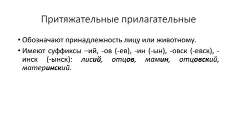 Имя прилагательное. Лекция 11 - презентация онлайн