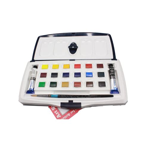 Daler Rowney Watercolour Aquafine Half Pans Tubes Palette Local