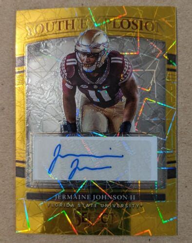 Jermaine Johnson Ii Gold Lazer Ungraded Panini Select Draft