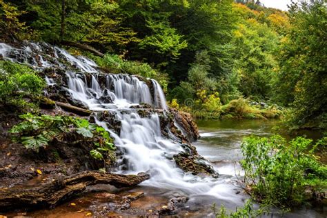 Cascade Waterfalls in Oregon Forest Hike Trail Stock Photo - Image of ...