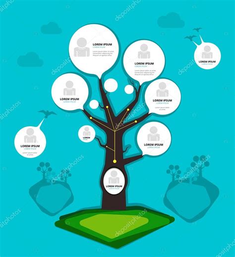 Organization Chart Tree Concept Vector Illustration Stock Vector By