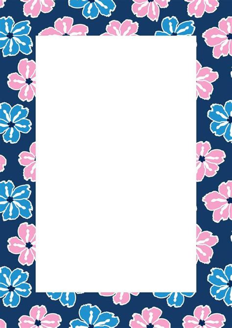 Frame Flower Border Design For A4 Size Paper Infoupdate Org