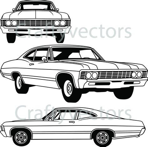 Chevrolet Impala 1967 Vector File Artofit