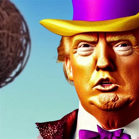 Portrait Of Donald Trump As Willy Wonka In Stable Diffusion Openart