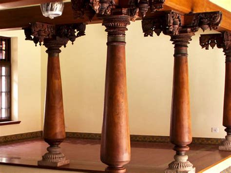 High Quality Chettinad Wooden Pillars