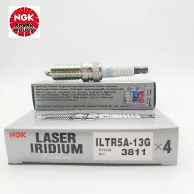 4Pcs NGK 3811 ILTR5A-13G Iridium Platinum Spark Plug For Mazda Ford ...