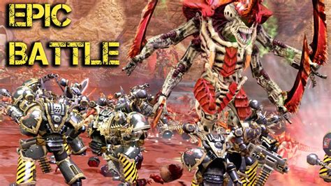 Iron Warriors 40k Army Vs Tyranids Warhammer 40k Dawn Of War 2