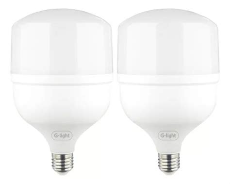 Kit 2 Lâmpadas Led 50w 6500k E27 Bulbo Alta Potência Kian Luz Branco