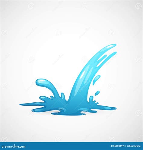 Water splash stock illustration. Illustration of nature - 56608197