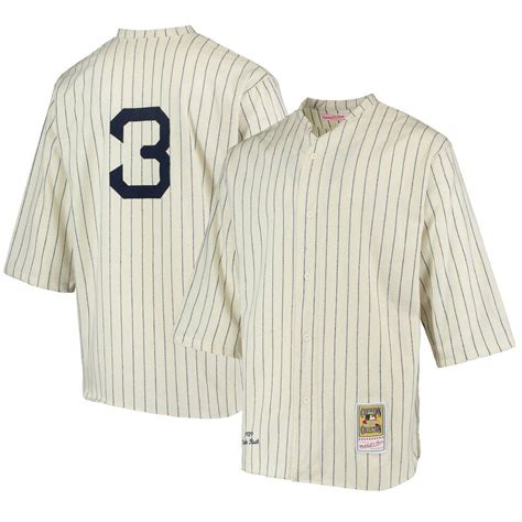 Babe Ruth New York Yankees Mitchell Ness Cooperstown Collection 1929 Jersey Cream