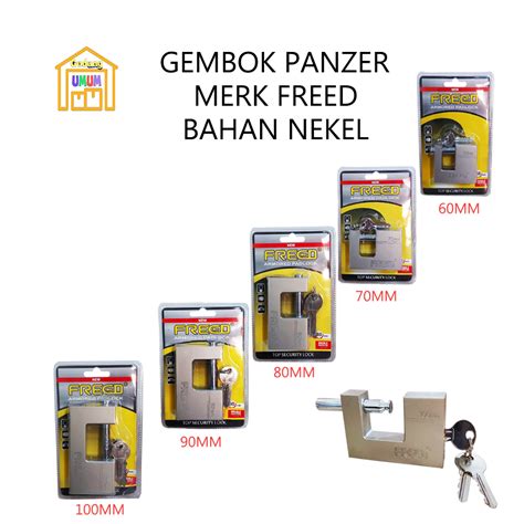 Jual Gembok Panzer Freed Varian 60MM 70MM 80MM 90MM 100MM Gembok Pintu