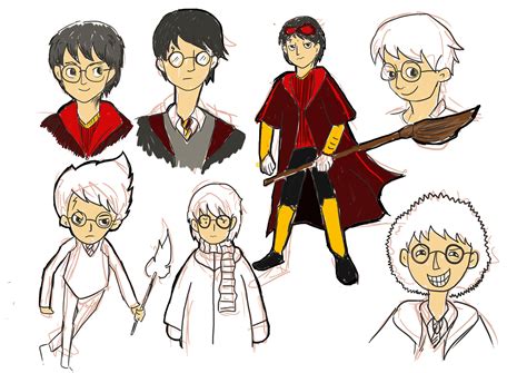 Harry Potter cartoon's characters on Behance