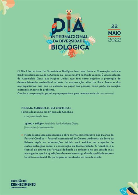 Dia Internacional da Biodiversidade 2022 Arquivo Ciência Viva