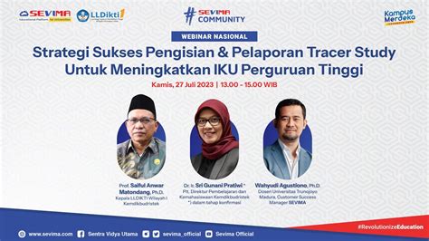 Webinar Nasional Strategi Sukses Pengisian Pelaporan Tracer Study