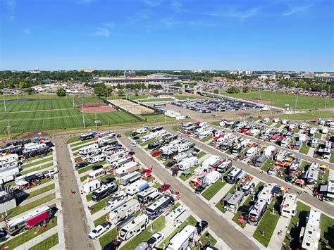 RV Tailgating Lot At Iowa State University Shive Hattery