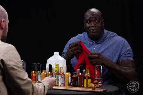 Shaq Cries During The Spicy Wings Hot Ones Challenge [video]