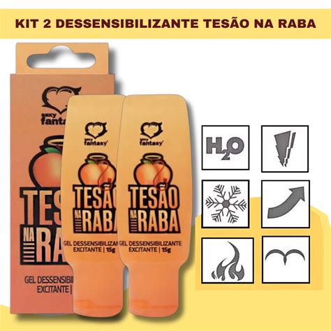 Kit Gel Dessensibilizante Anal Tes O Na Raba Excitante Lubrificante Sex Shop Produto Adulto