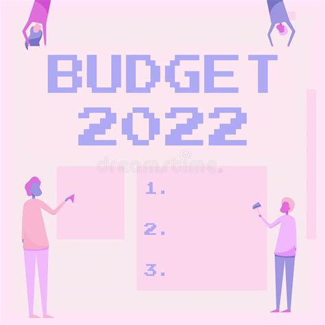 Conceptual Caption Budget 2022 Conceptual Photo Estimate Of Income And