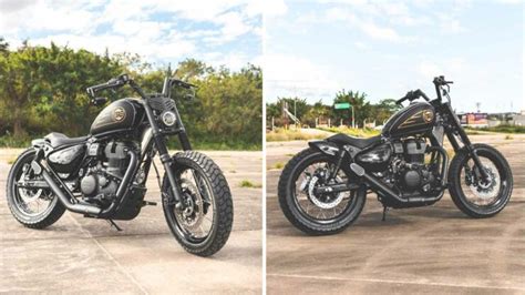 This Modified Royal Enfield Meteor 350 Boasts An Alpha Road Presence