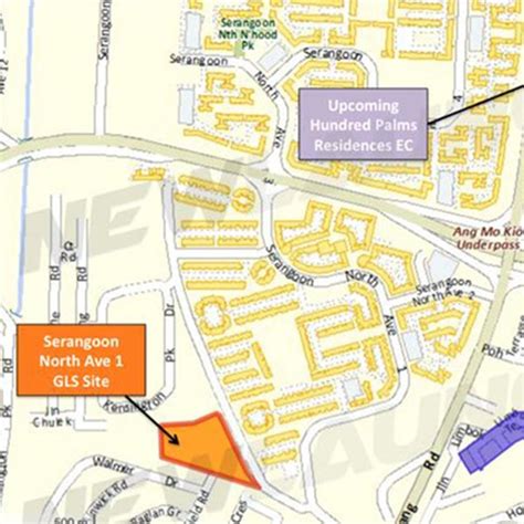 Serangoon MRT Map