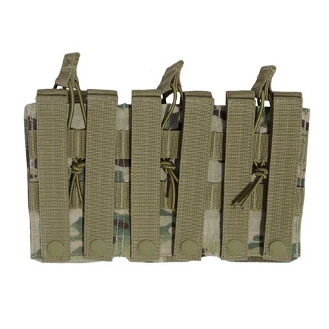 Rothco Multicam Molle Open Top Six Rifle Mag Pouch Robbins Airsoft