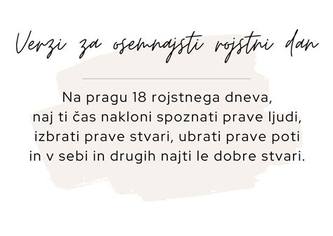 Najlep I Verzi Za Rojstni Dan Vinoincokolada Si