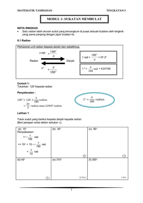 Formula Panjang Lengkok Semi Bulatan Buku Teks Matematik Tingkatan 2