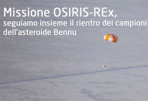 Una cápsula con muestras del asteroide Bennu aterriza en la Tierra