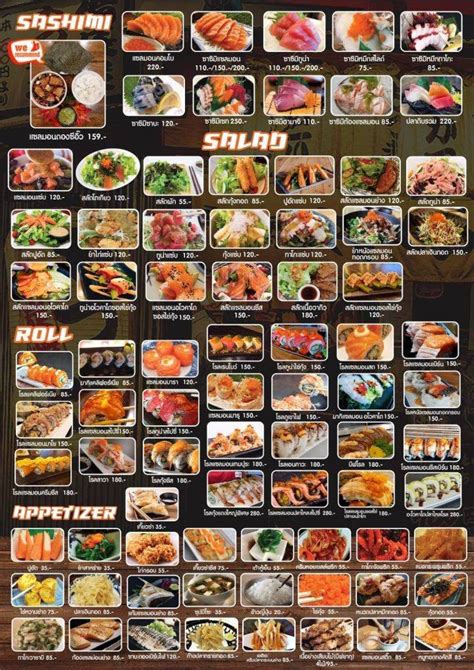 Menu At Sushi Mai Restaurant Thung Maphrao