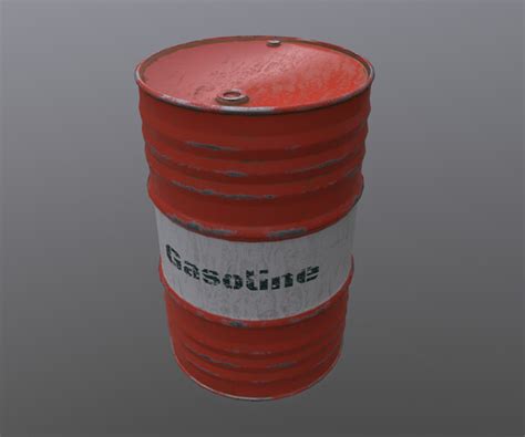 ArtStation - Gasoline Barrel | Game Assets